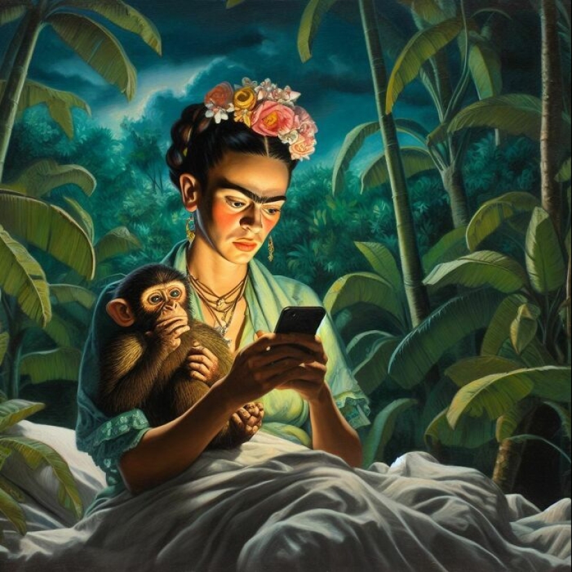 I Created Images Of The Most Influential People In History, Staring Blankly At Smartphones