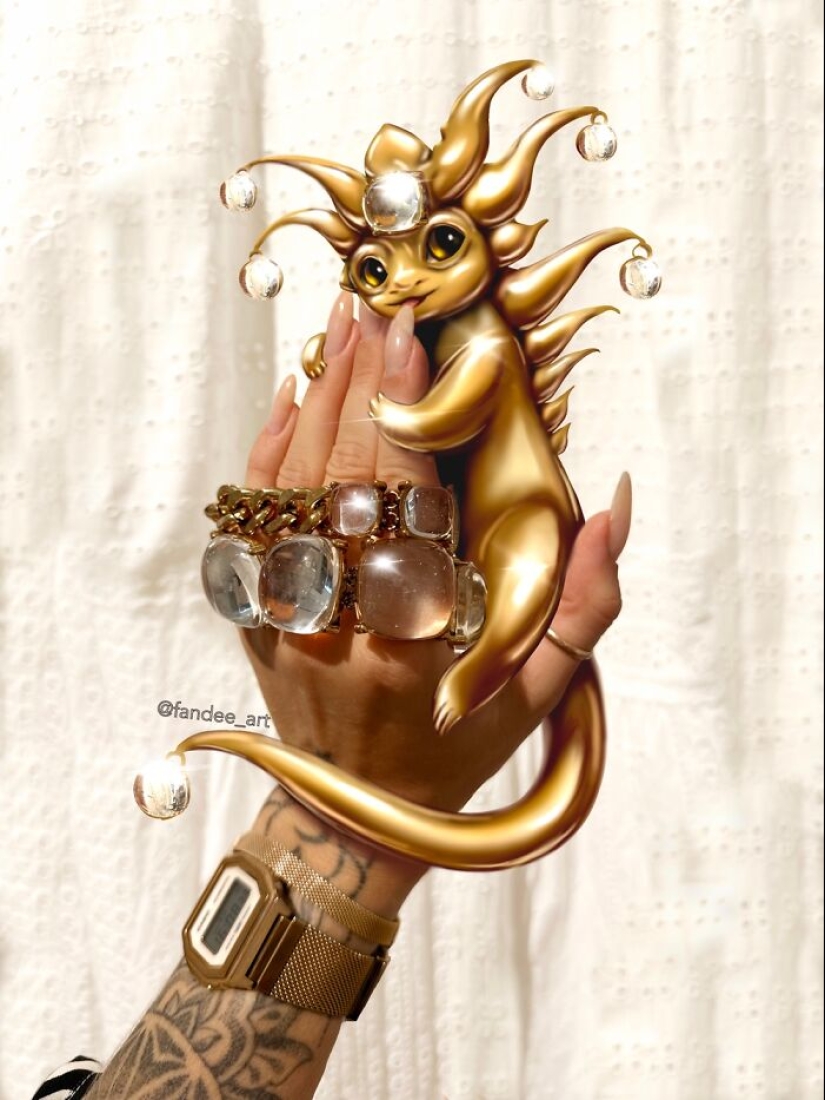 I Do My Own Manicure And Illustrate Imaginary Creatures Matching Its Style