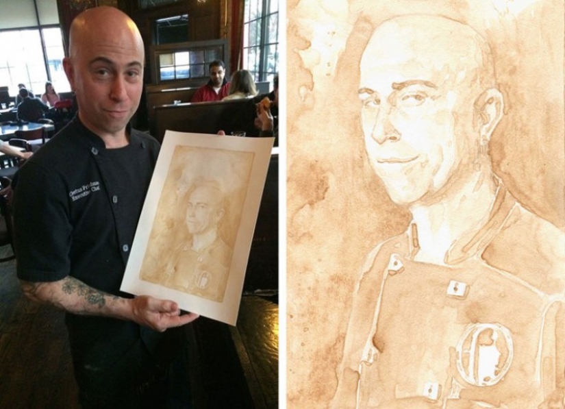 If just drinking beer is already boring for you, maybe ... start drawing with it?