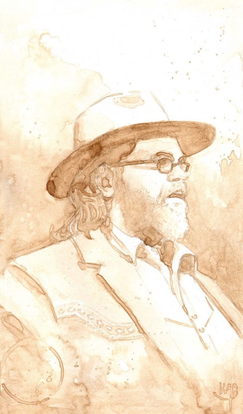 If just drinking beer is already boring for you, maybe ... start drawing with it?