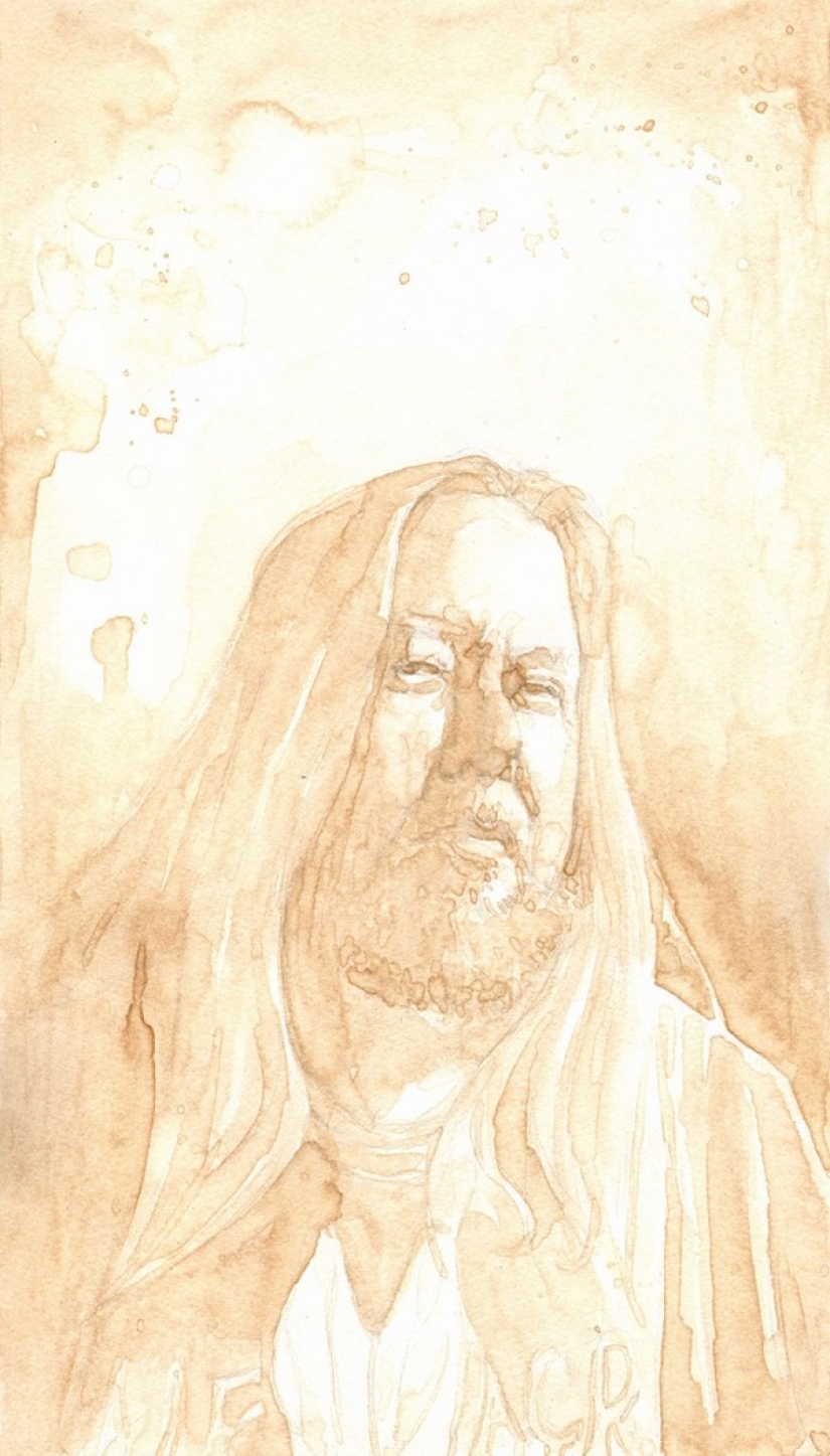 If just drinking beer is already boring for you, maybe ... start drawing with it?