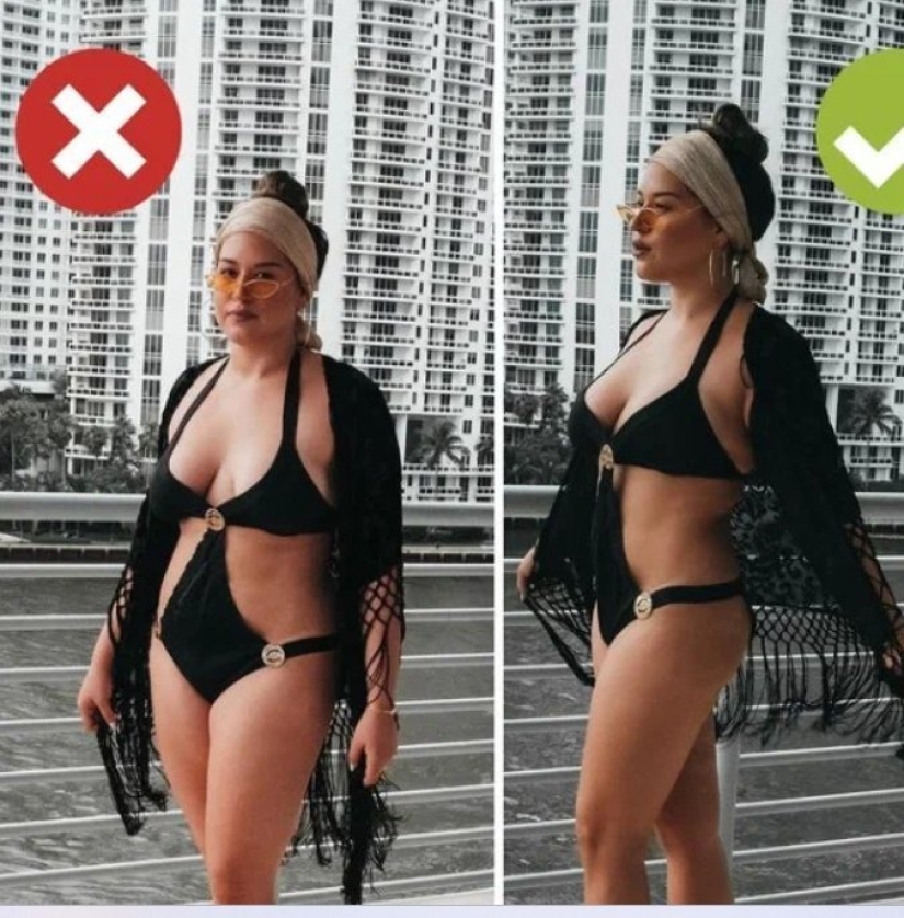If you're overweight, breathe out. The best posing hacks for chubby girls