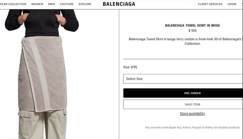 IKEA Shares Hilarious Comeback To Balenciaga’s $925 “Towel Skirt”