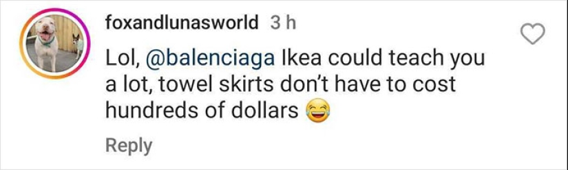 IKEA Shares Hilarious Comeback To Balenciaga’s $925 “Towel Skirt”