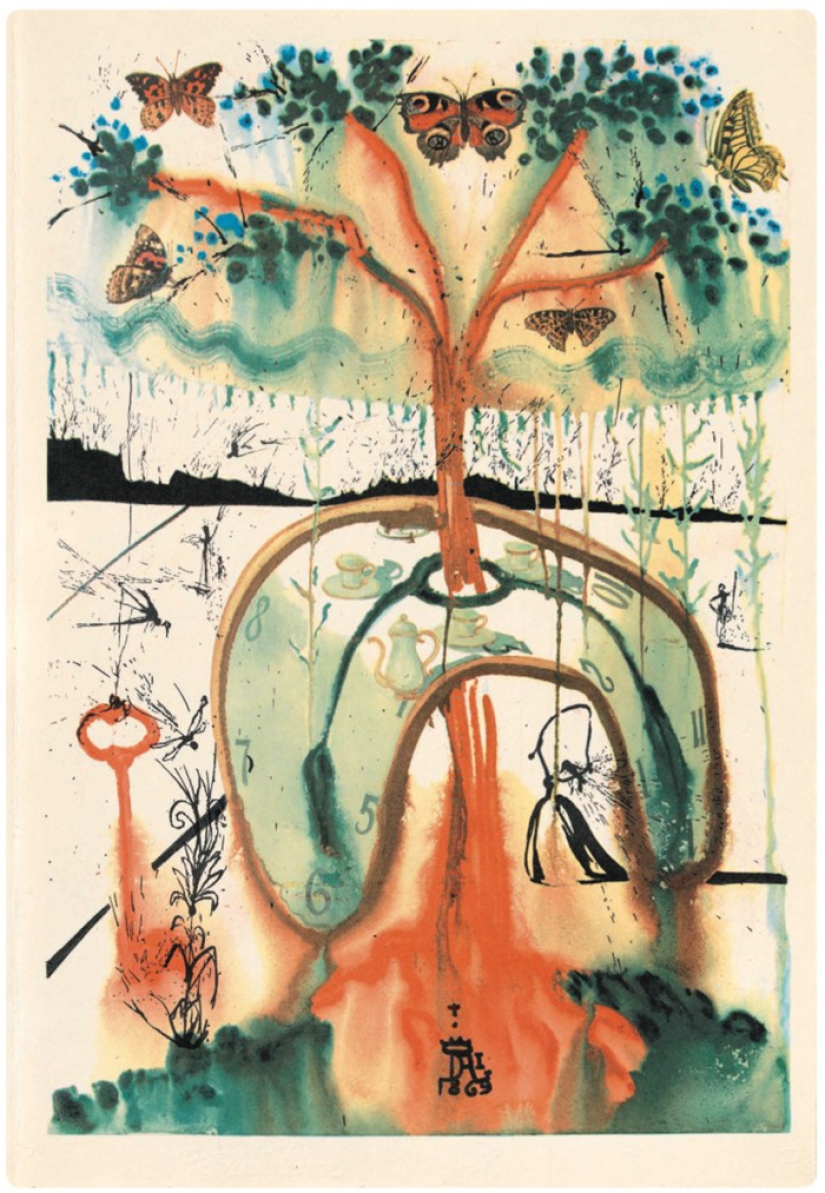 Ilustraciones desconocidas de Salvador Dalí para Alicia en el país de las Maravillas
