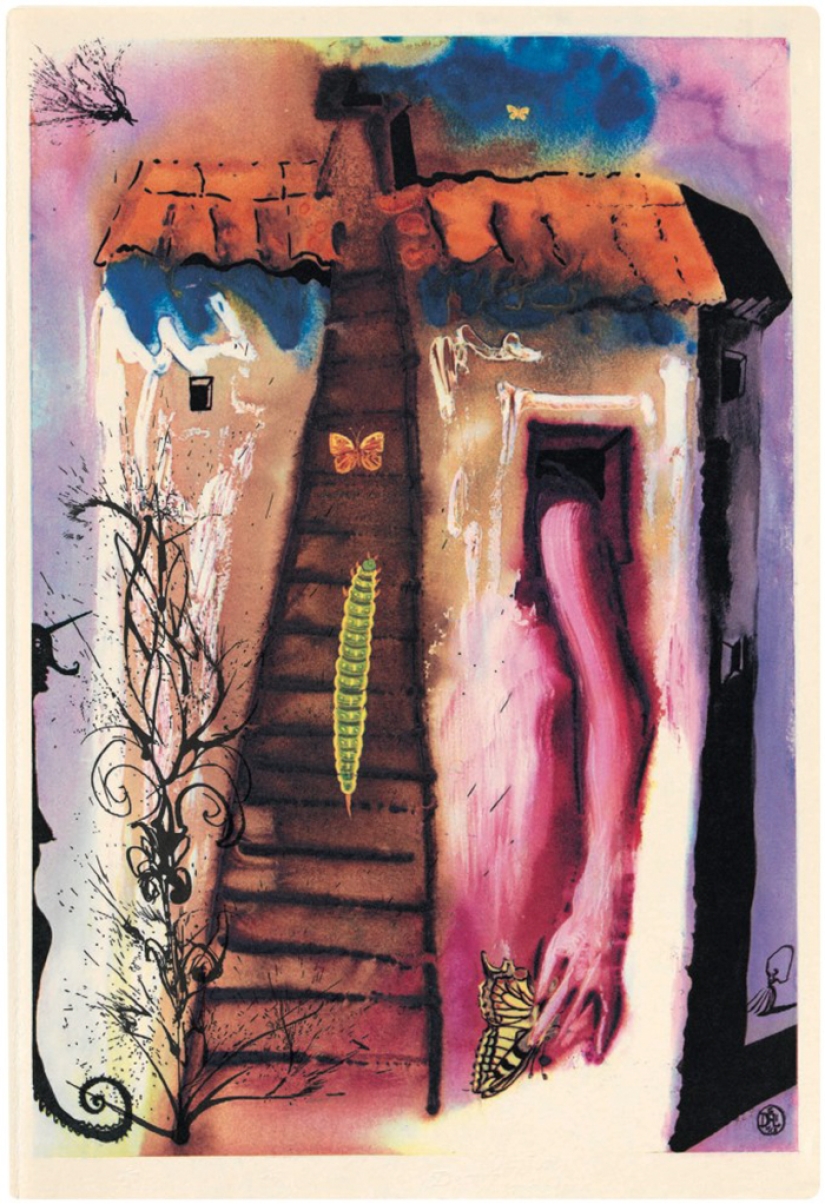 Ilustraciones desconocidas de Salvador Dalí para Alicia en el país de las Maravillas