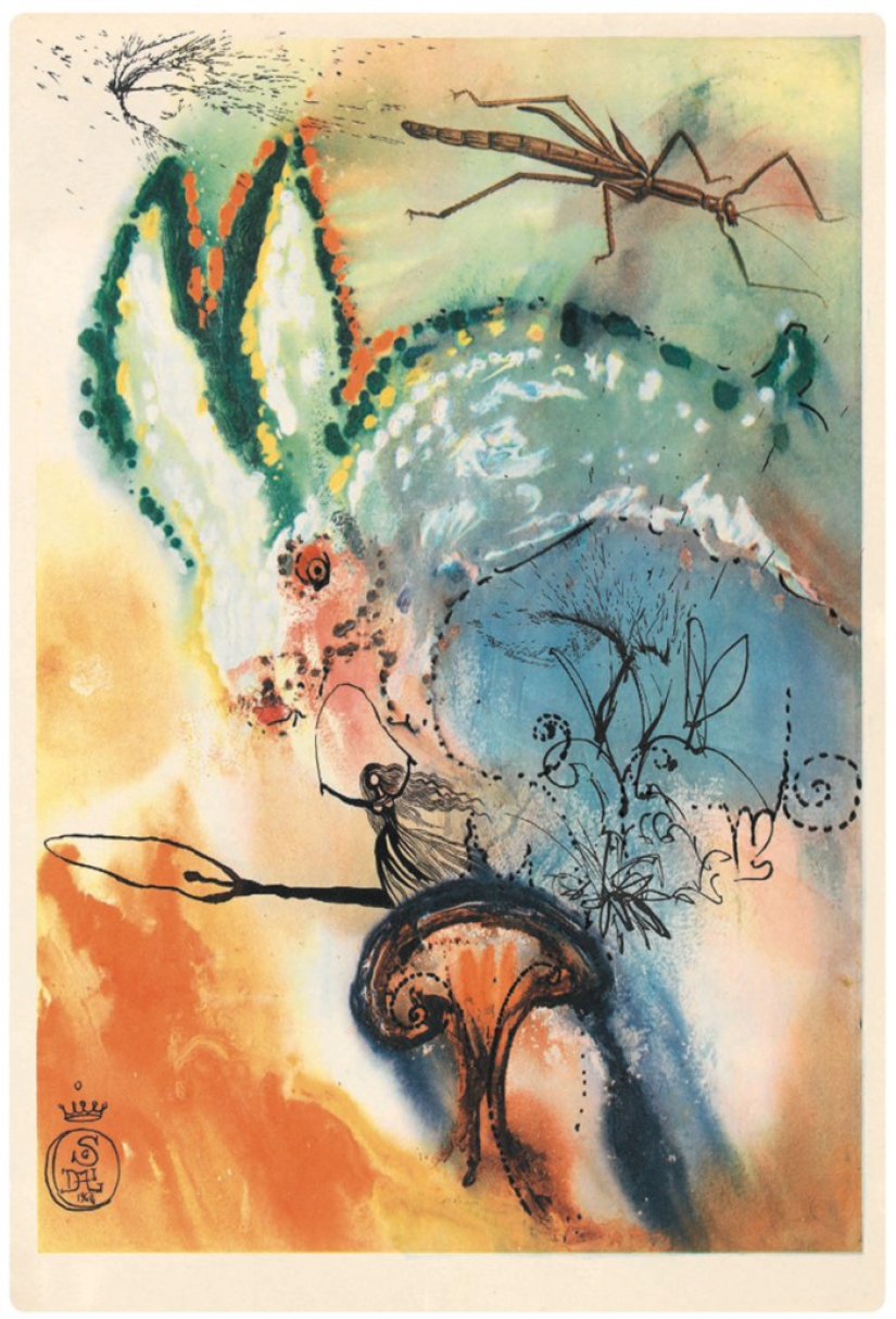 Ilustraciones desconocidas de Salvador Dalí para Alicia en el país de las Maravillas