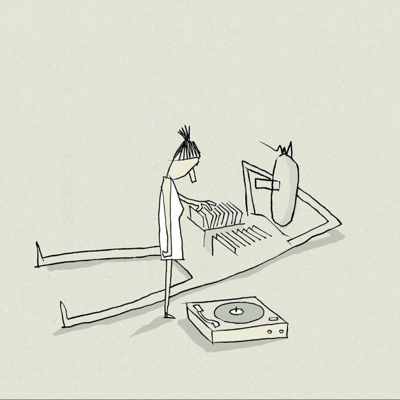 Ilustraciones minimalistas de un artista de Israel, donde los detalles simples esconden un significado profundo Ilustraciones minimalistas de un artista de Israel, donde los detalles simples esconden un significado profundo