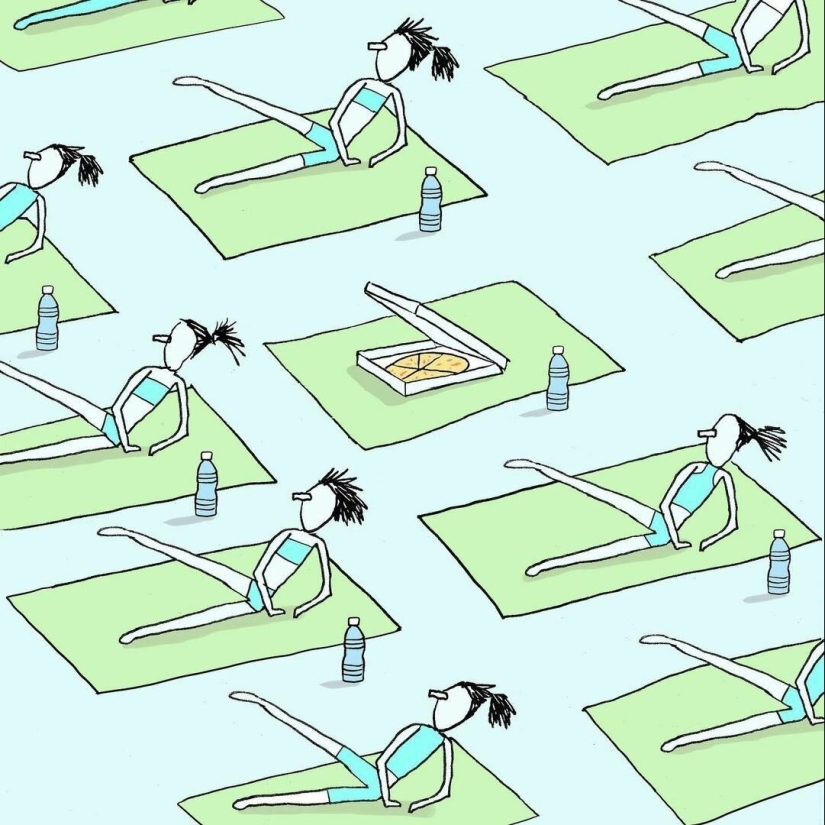 Ilustraciones minimalistas de un artista de Israel, donde los detalles simples esconden un significado profundo Ilustraciones minimalistas de un artista de Israel, donde los detalles simples esconden un significado profundo