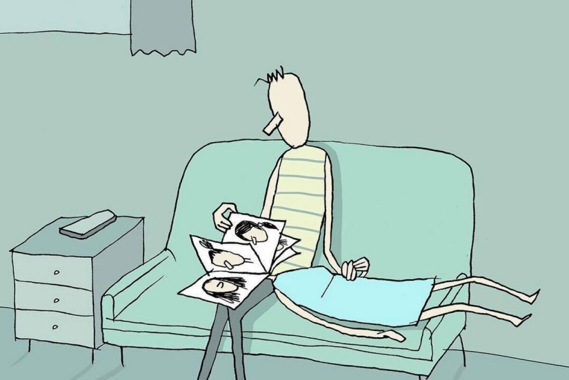 Ilustraciones minimalistas de un artista de Israel, donde los detalles simples esconden un significado profundo Ilustraciones minimalistas de un artista de Israel, donde los detalles simples esconden un significado profundo