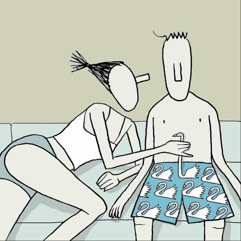 Ilustraciones minimalistas de un artista de Israel, donde los detalles simples esconden un significado profundo Ilustraciones minimalistas de un artista de Israel, donde los detalles simples esconden un significado profundo