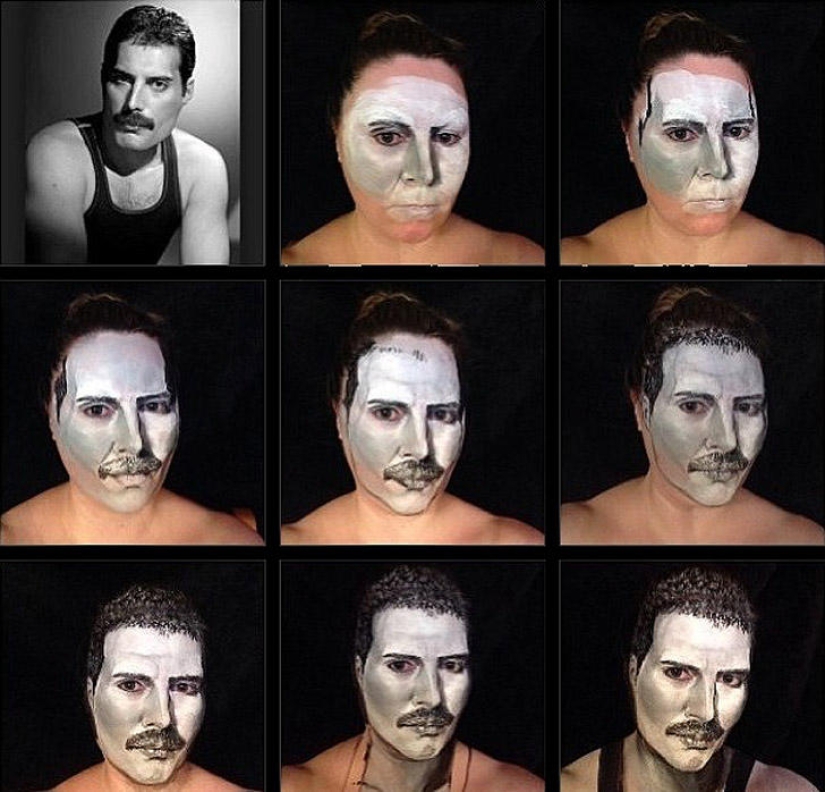 Impresionantes transformaciones con maquillaje de la talentosa maquilladora Maria Malone