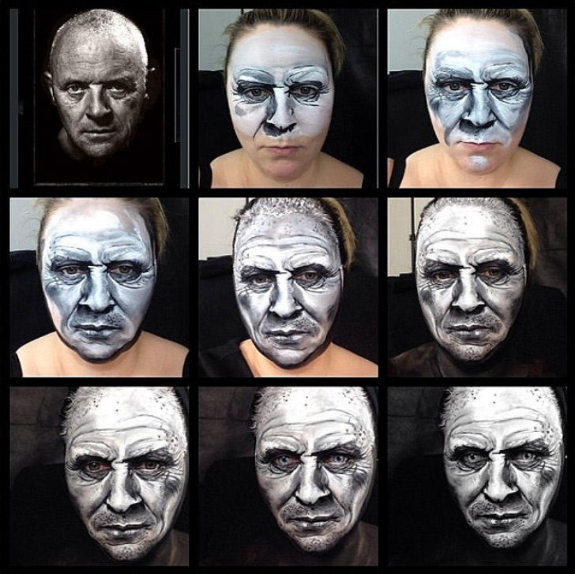 Impressive transformations with makeup from talented makeup artist Maria Malone