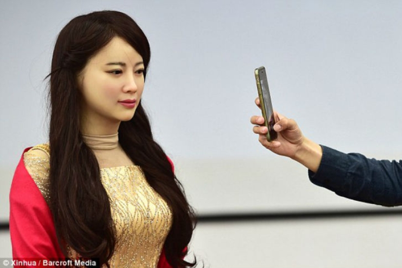 In China, they made a submissive female robot