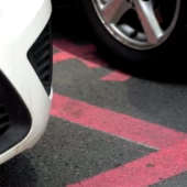 In China, they made special parking spaces for car ice