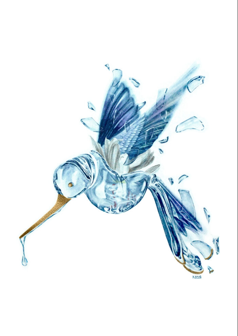 In My Watercolor Paintings, I Try To Capture The Deeper Meaning Of Human And Nature Elements (13 Pics)