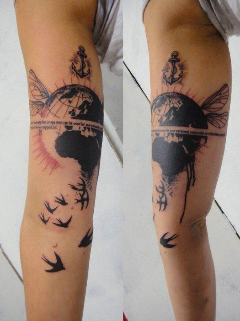 Increíble tatuaje estilo Photoshop