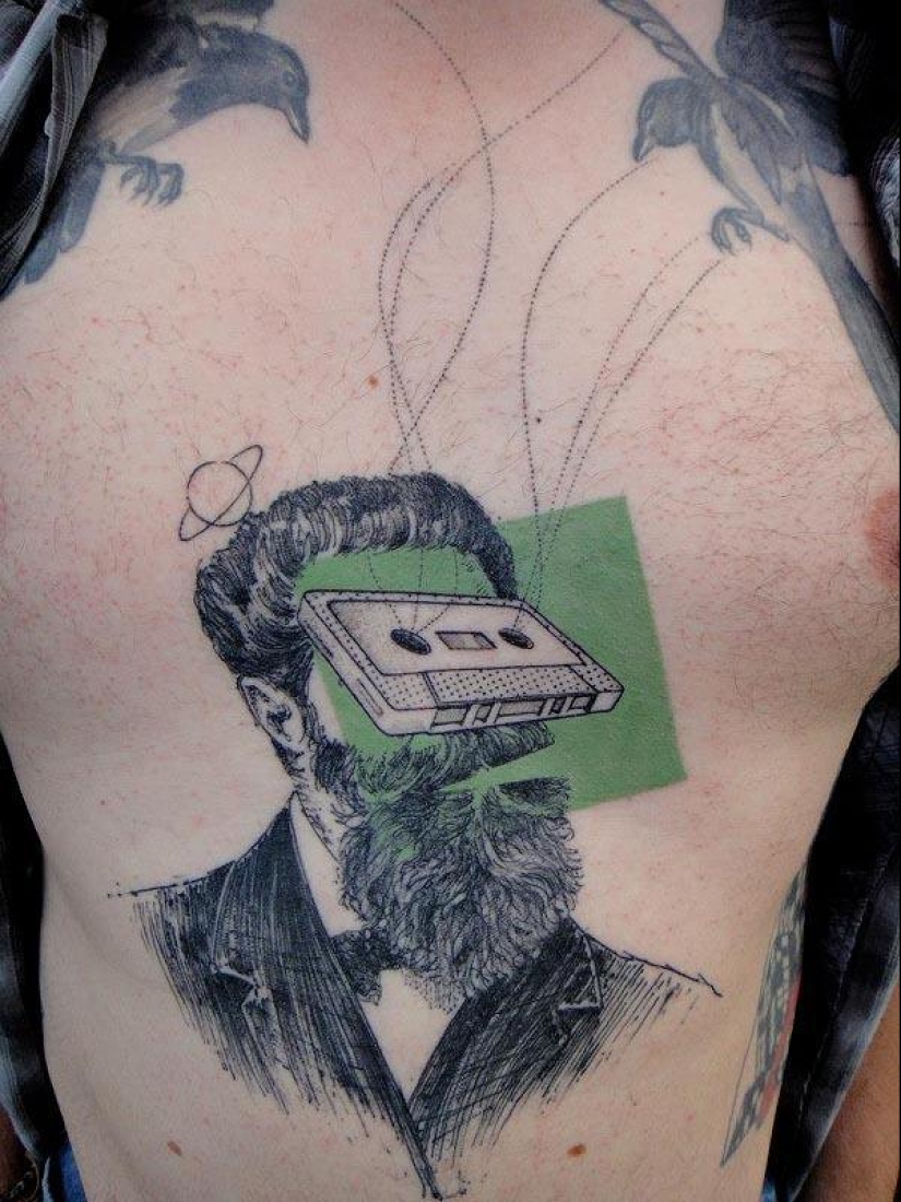 Increíble tatuaje estilo Photoshop