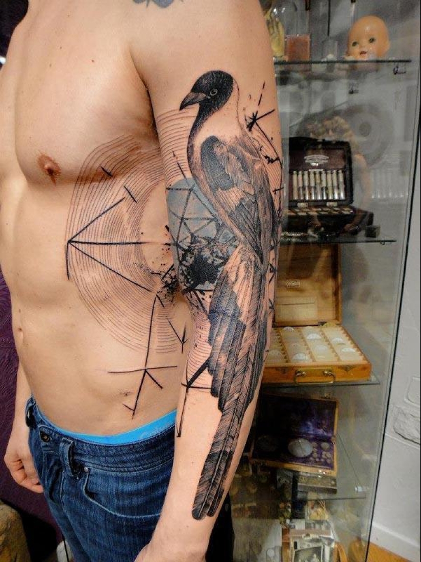 Increíble tatuaje estilo Photoshop