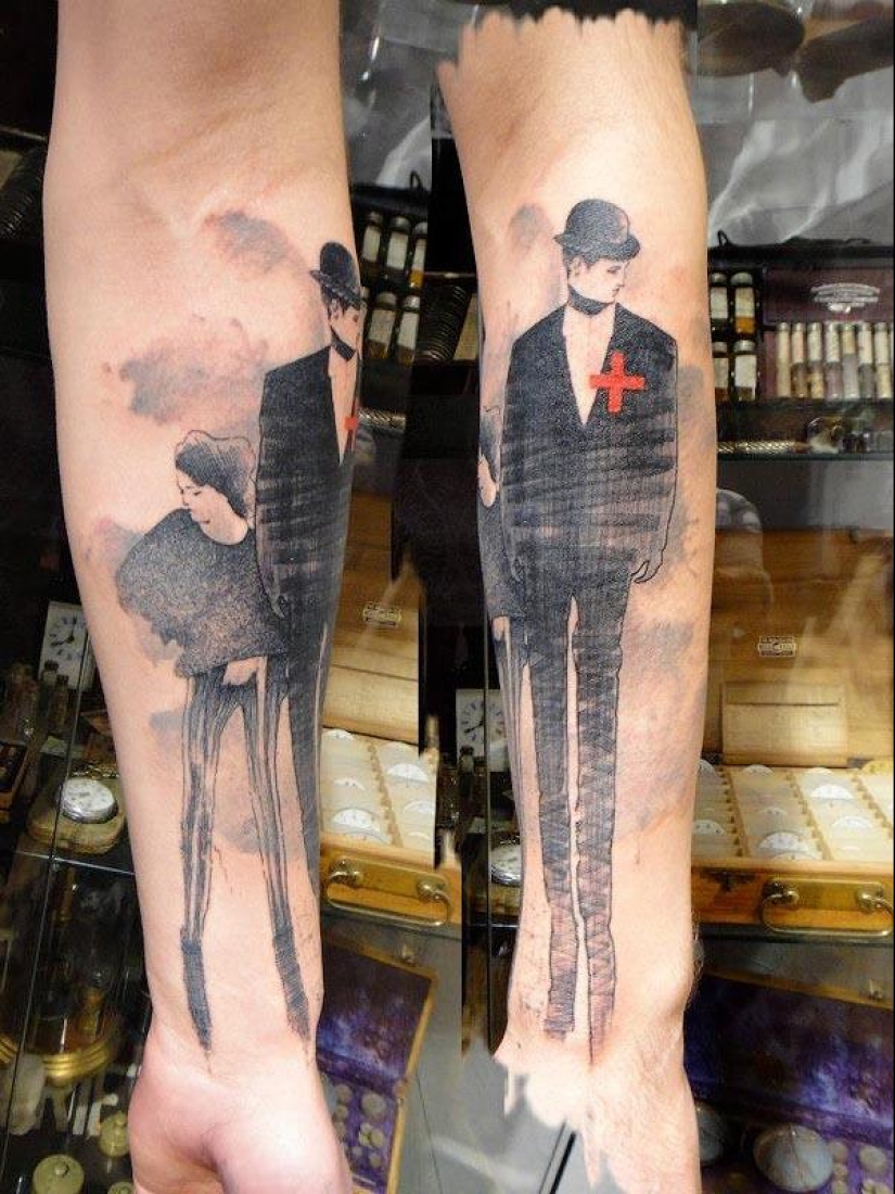 Increíble tatuaje estilo Photoshop