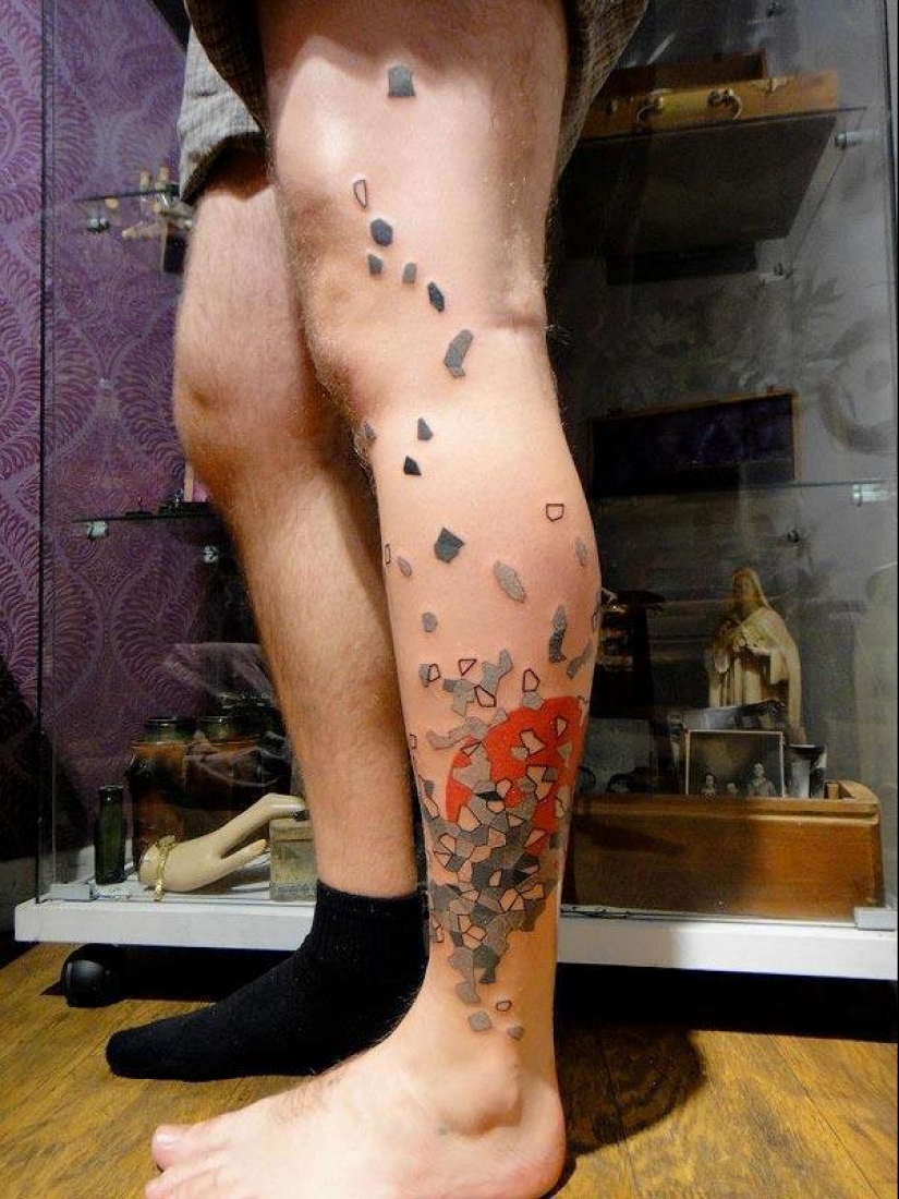 Increíble tatuaje estilo Photoshop