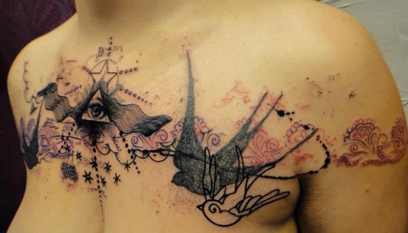Increíble tatuaje estilo Photoshop