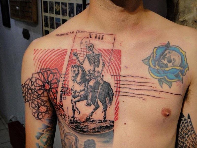 Increíble tatuaje estilo Photoshop
