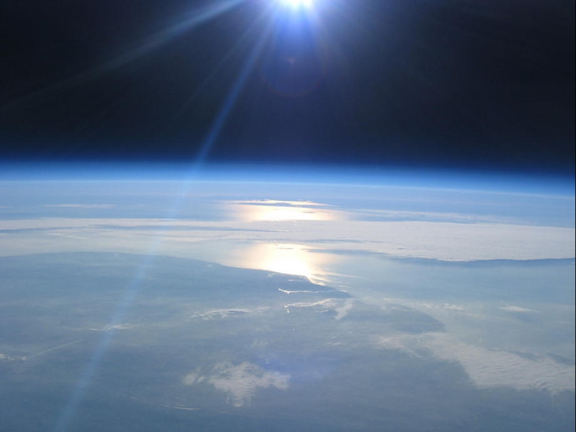 Increíbles tomas desde la estratosfera.