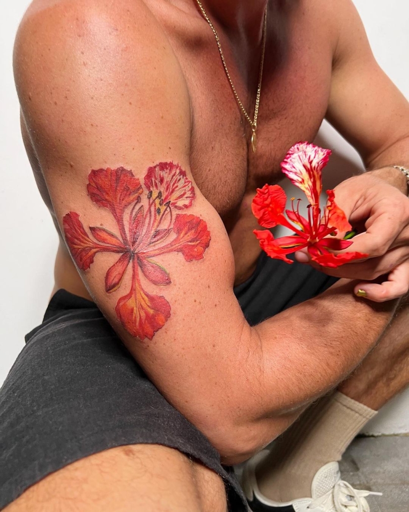 Incredible tattoos that cannot be distinguished from living plants