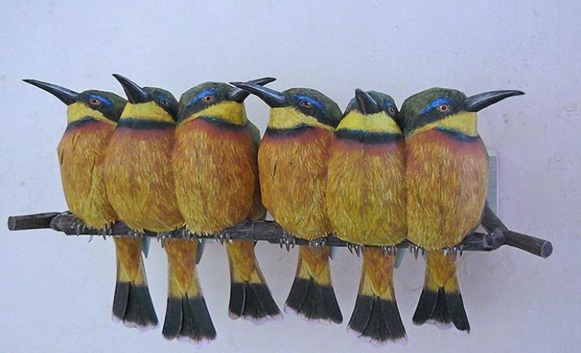 Incredibly realistic 3D paper birds Incredibly realistic 3D paper birds