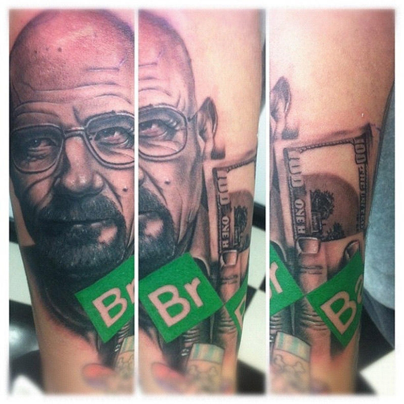 Incredibly realistic tattoos by Walter White Incredibly realistic tattoos by Walter White