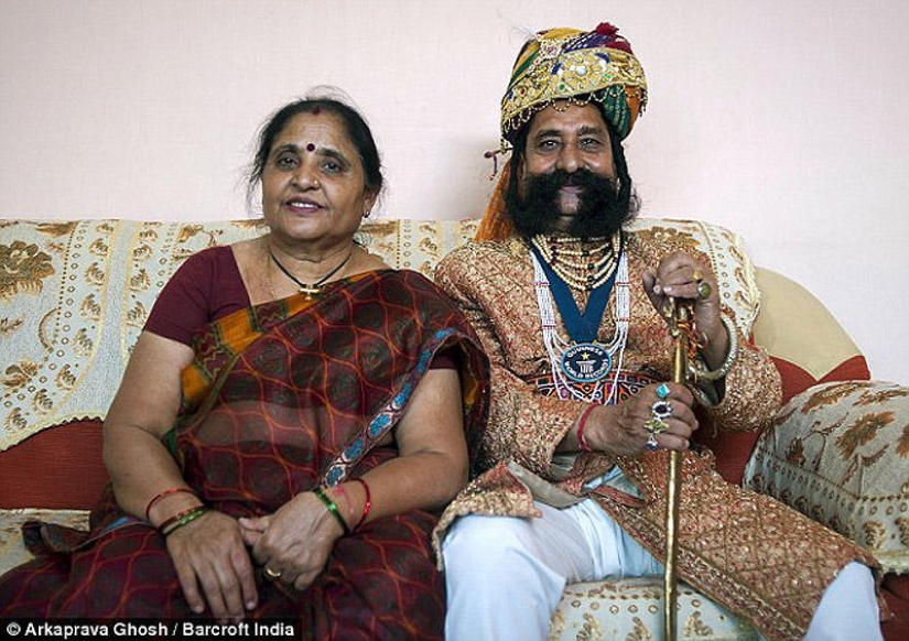 Indian has grown the longest mustache in the world for over 40 years