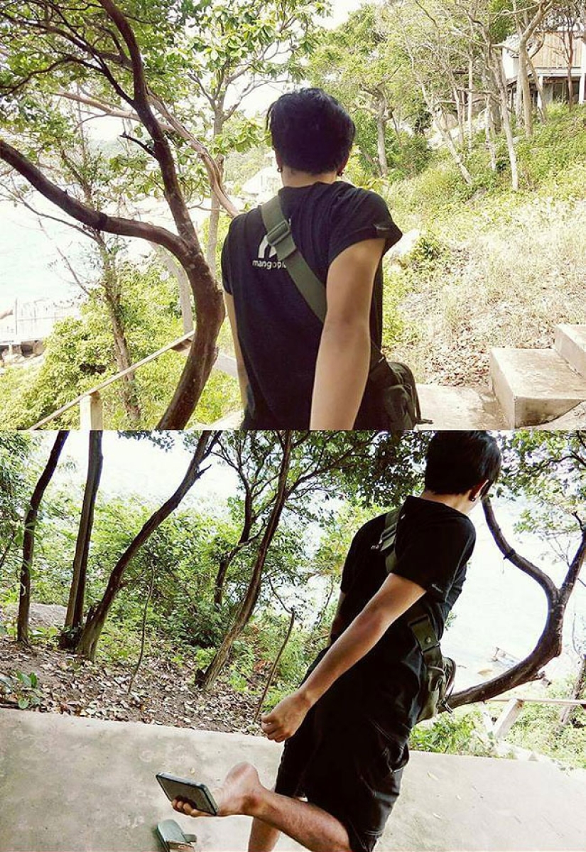 Instrucciones: cómo tomar fotos con tu novia si no tienes una