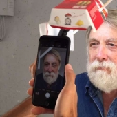 iPhone, Big Mac box and no magic: the photographer made cool portraits with the help of improvised means