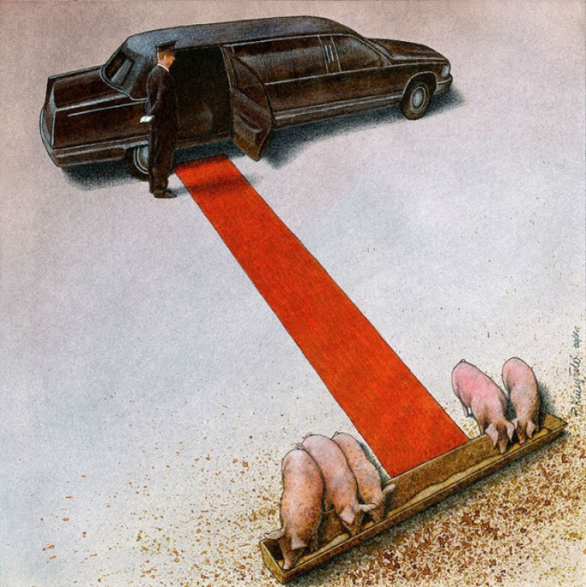 It seems our world has gone crazy: 22 caustic cartoons by Pavel Kuchinsky