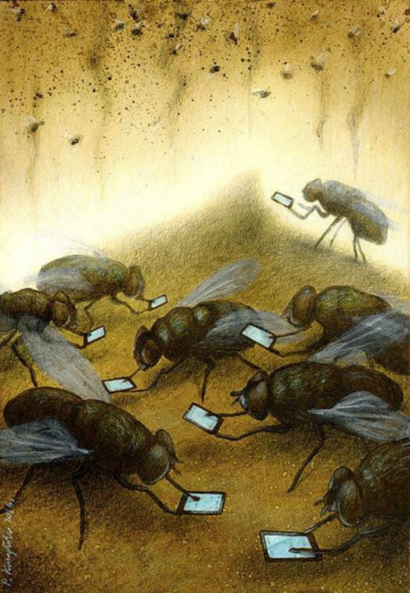 It seems our world has gone crazy: 22 caustic cartoons by Pavel Kuchinsky