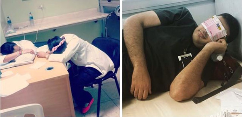 #ITogeLay down: un flash mob de médicos en apoyo de un residente dormido