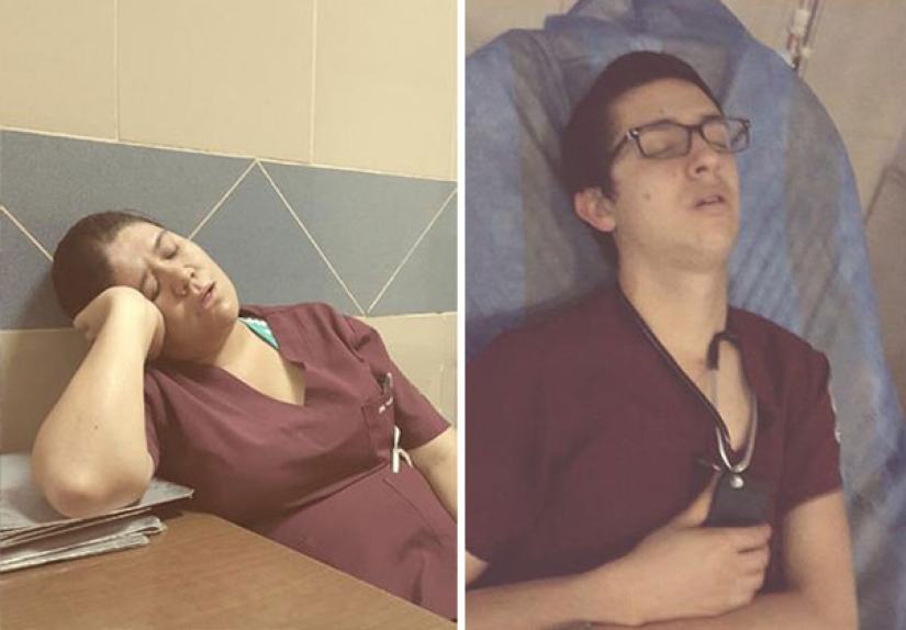 #ITogeLay down: un flash mob de médicos en apoyo de un residente dormido