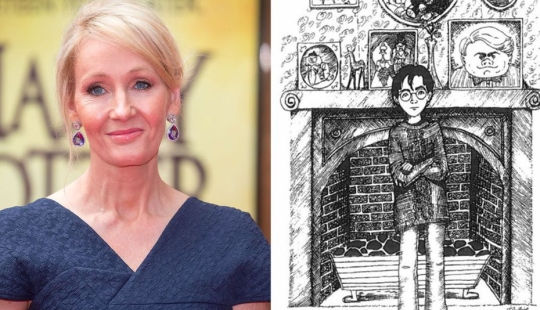 J. K. Rowling's own illustrations for the Harry Potter books