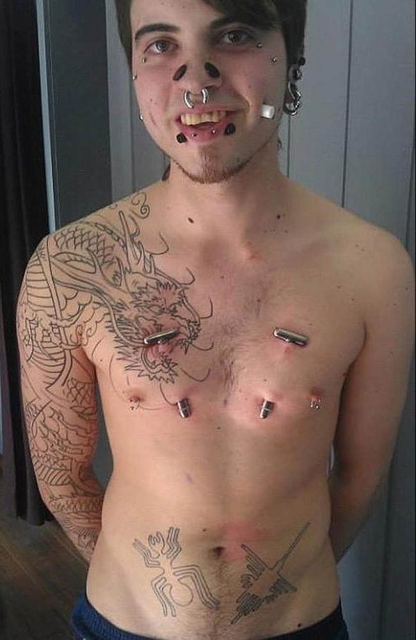 Joel Miggler es el tipo que llevó la modificación corporal extrema al siguiente nivel. Joel Miggler es el tipo que llevó la modificación corporal extrema al siguiente nivel.