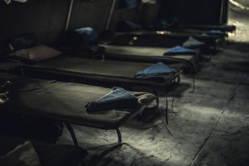 Jóvenes patriotas húngaros en un campamento militar