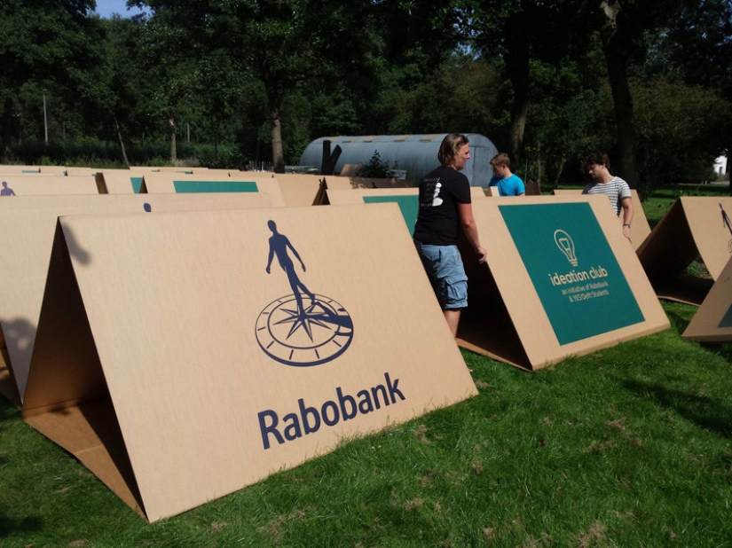 KarTent - cardboard tents for music festivals KarTent - cardboard tents for music festivals