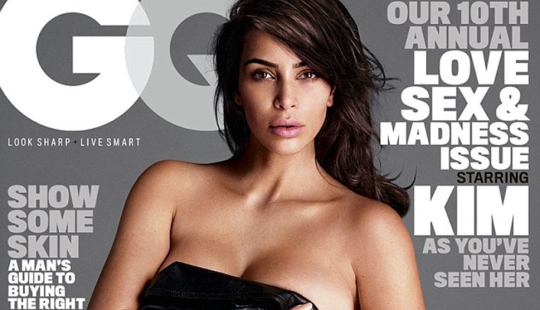 Kim Kardashian está en ello de nuevo: una nueva sesión de fotos sincera para la revista masculina GQ