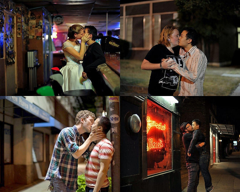 Kisses from friends and strangers