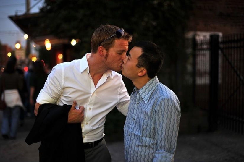 Kisses from friends and strangers