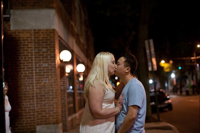 Kisses from friends and strangers