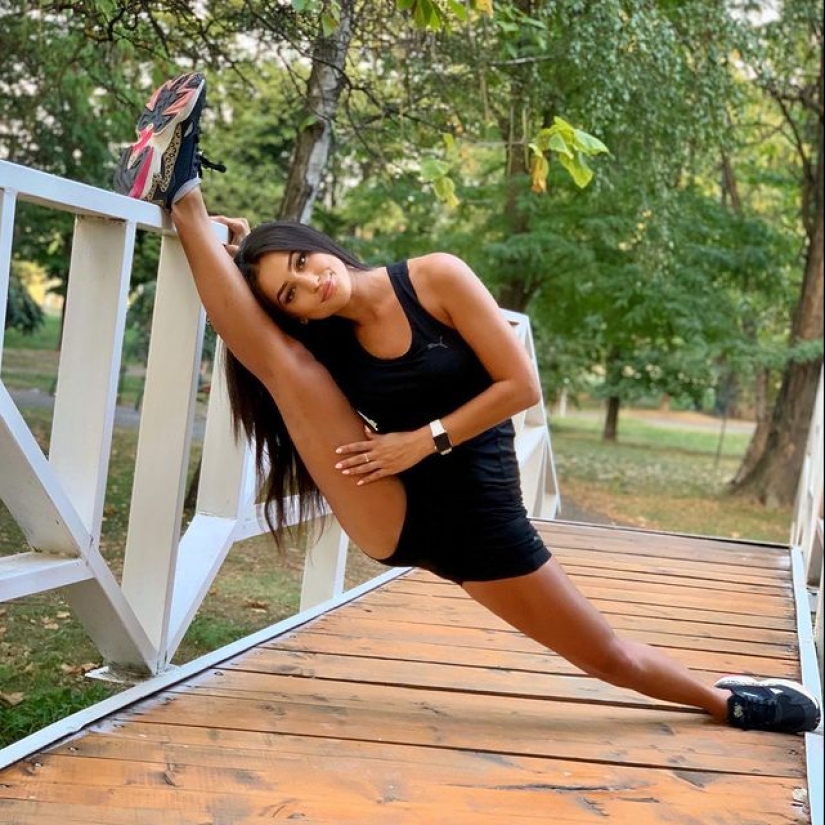 La atleta más bella de Macedonia, la karateka Monika Stefanovska