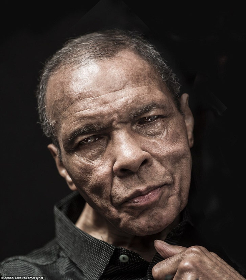 La última sesión de fotos de Muhammad Ali después de 32 años de enfermedad de Parkinson