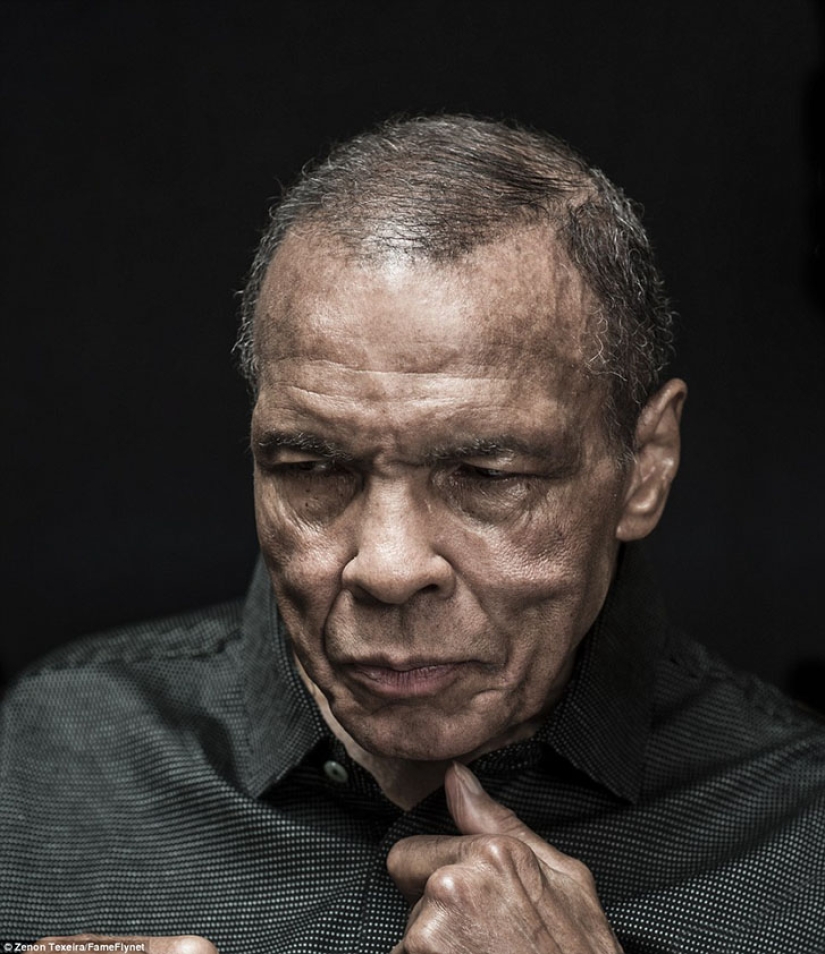 La última sesión de fotos de Muhammad Ali después de 32 años de enfermedad de Parkinson
