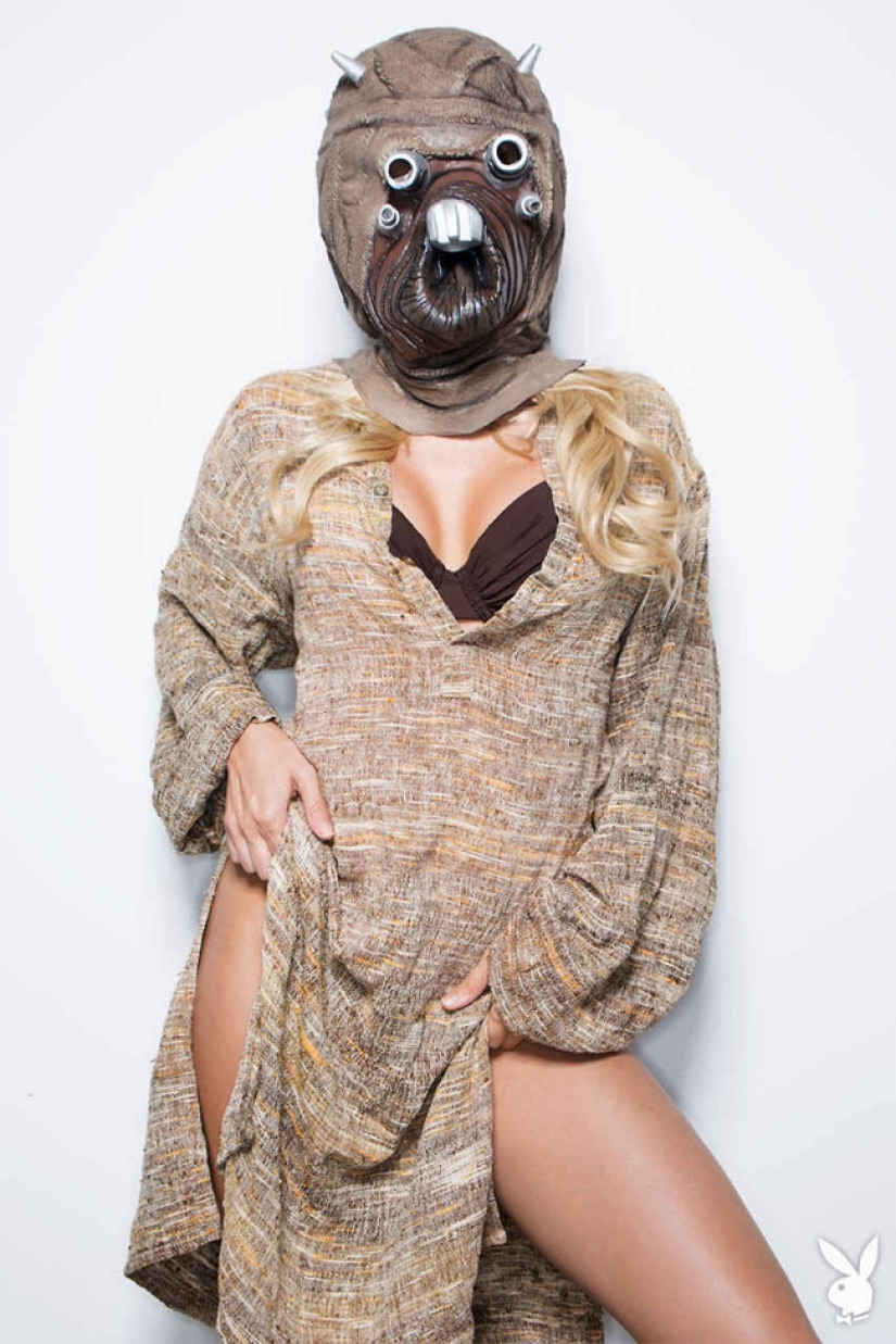 La modelo de Playboy se probó imágenes de sus personajes favoritos de "Star Wars"